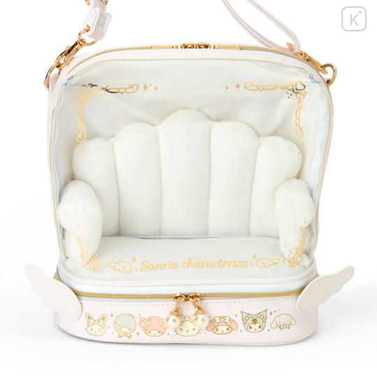 Japan Sanrio Original Plush Shoulder Bag - Enjoy Idol Pure White Angel Characters - 2