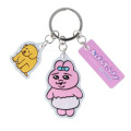 Japan Opanchu Usagi Acrylic Keychain 3 Charm - Panchu Rabbit : Poor Us - 1