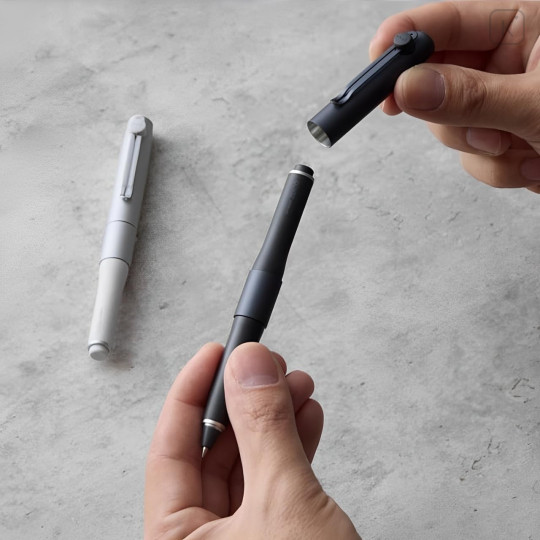 Japan Uni Zento Signature Gel Pen - 0.38mm Silver - 2