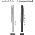 Japan Uni-ball Zento Signature Gel Pen - 0.38mm Silver - 3