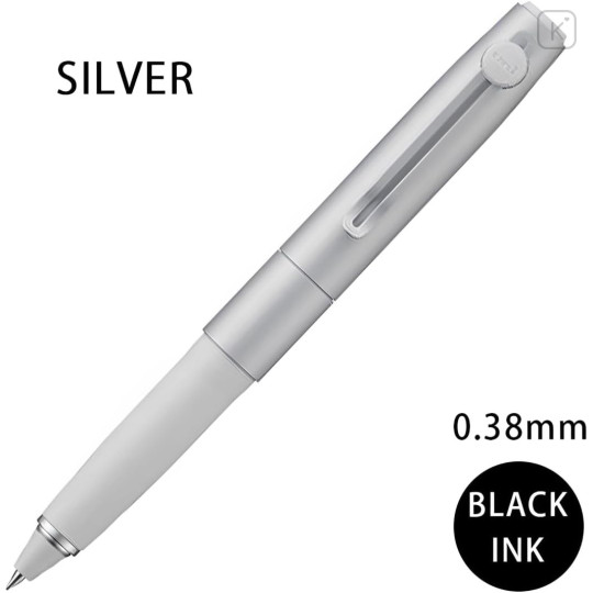 Japan Uni-ball Zento Signature Gel Pen - 0.38mm Silver - 4