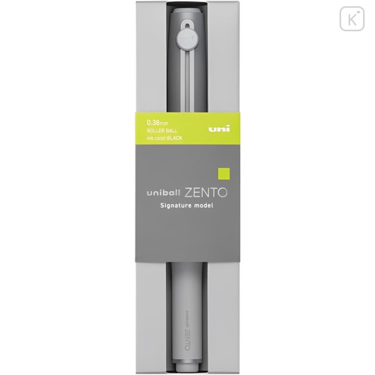 Japan Uni-ball Zento Signature Gel Pen - 0.38mm Silver - 8