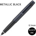 Japan Uni-ball Zento Signature Rollerball Pen - 0.5mm Metallic Black - 4