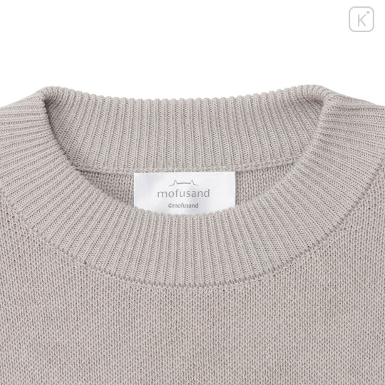 Japan Mofusand Crew Neck Sweater (M) - Cat Yarn Ball Grey - 4