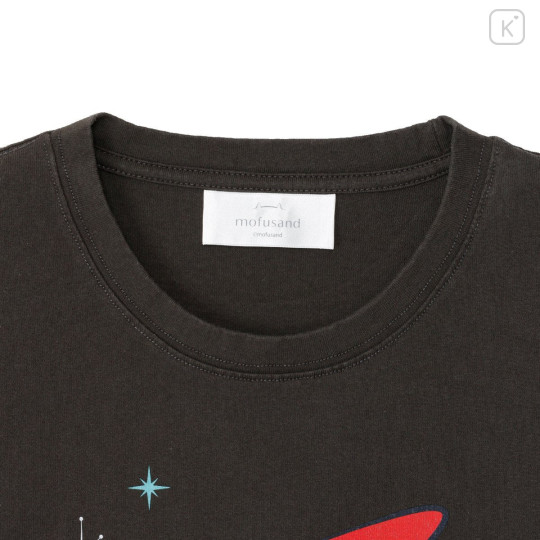 Japan Mofusand T-shirt (M) - Mofusand Diner Leather Jacket Cat Black - 4