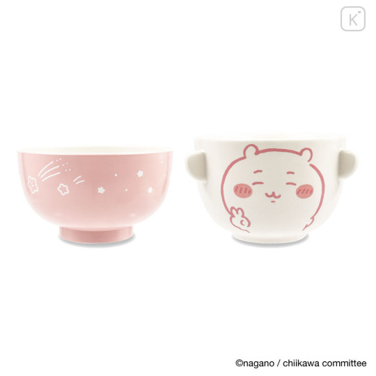 Japan Chiikawa Porcelain Rice Bowl & Melamine Soup Bowl Set - Chiikawa - 5
