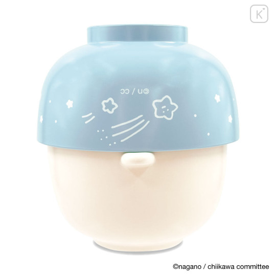 Japan Chiikawa Porcelain Rice Bowl & Melamine Soup Bowl Set - Hachiware - 4