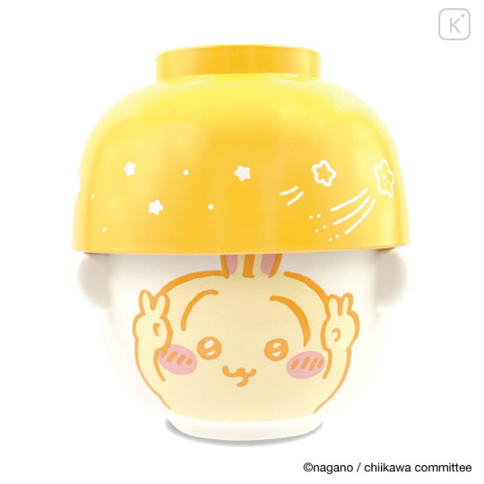 Japan Chiikawa Porcelain Rice Bowl & Melamine Soup Bowl Set - Usagi - 1