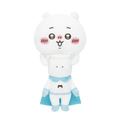 Japan Chiikawa Monitor Plush Toy - Chiikawa & Muchauman : Hook-and-loop Watching from Your Desktop