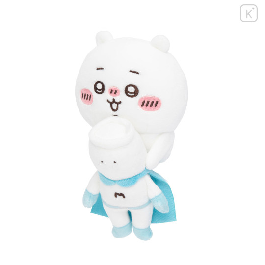 Japan Chiikawa Monitor Plush Toy - Chiikawa & Muchauman : Hook-and-loop Watching from Your Desktop - 8
