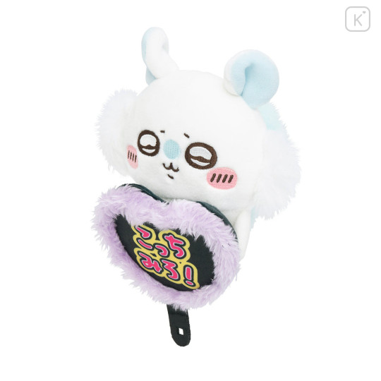 Japan Chiikawa Monitor Plush Toy - Momonga : Hook-and-loop Watching from Your Desktop Idol Look At Me Fan - 8