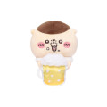 Japan Chiikawa Monitor Plush Toy - Kurimanju : Hook-and-loop Watching from Your Desktop Drinking Beer - 1