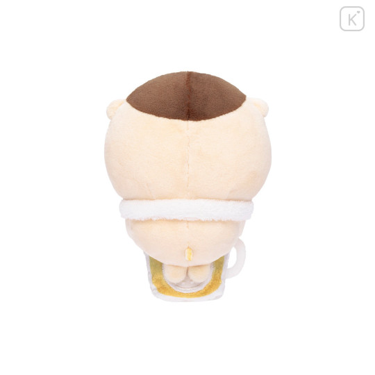 Japan Chiikawa Monitor Plush Toy - Kurimanju : Hook-and-loop Watching from Your Desktop Drinking Beer - 7