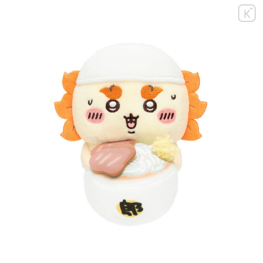Japan Chiikawa Monitor Plush Toy - Shisa : Hook-and-loop Watching from Your Desktop Ramen Is Ready - 1
