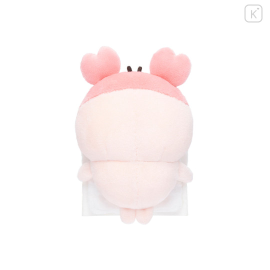 Japan Chiikawa Monitor Plush Toy - Furuhonya Kani-chan : Hook-and-loop Watching from Your Desktop Reading Book - 7