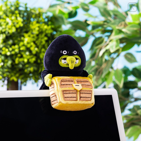 Japan Chiikawa Monitor Plush Toy - Witch Treasure : Hook-and-loop Watching from Your Desktop Witch Treasure - 4