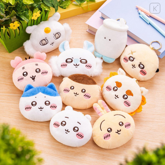 Japan Chiikawa Eco Shopping Bag & Mascot Pouch - Usagi : Sharp Yellow - 2