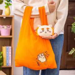 Japan Chiikawa Eco Shopping Bag & Mascot Pouch - Shisa : Orange