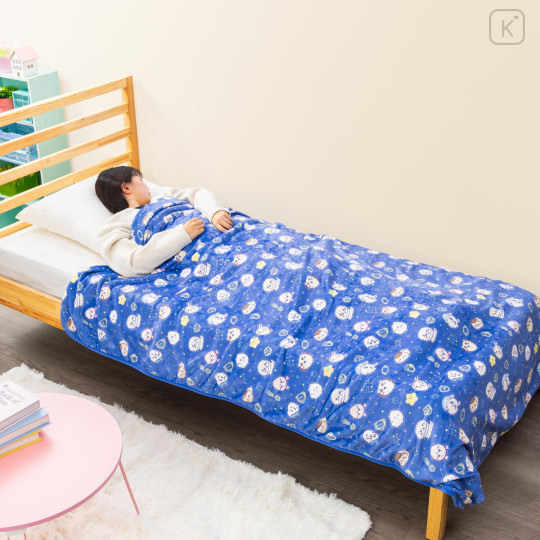 Japan Chiikawa Warm Large Blanket - Characters Constellation Navy - 2