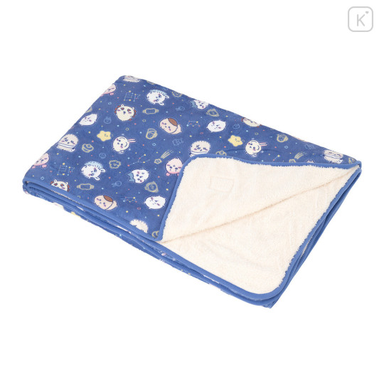 Japan Chiikawa Warm Large Blanket - Characters Constellation Navy - 4