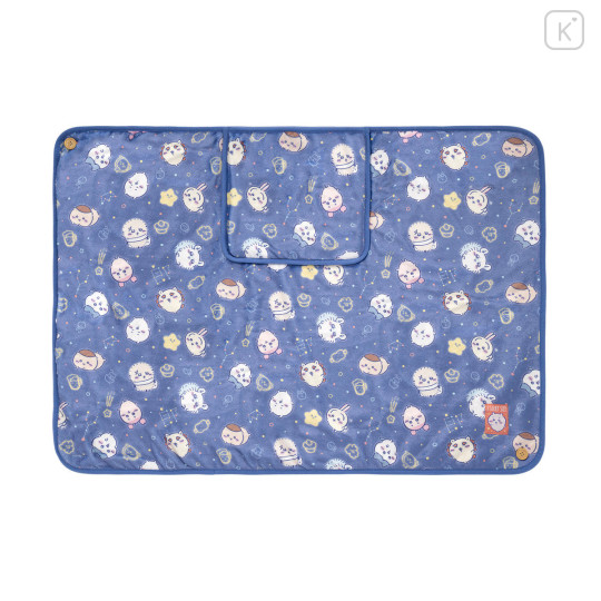 Japan Chiikawa 3way Warm Blanket - Characters Constellation Navy - 1