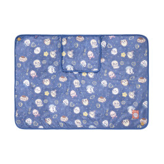 Japan Chiikawa 3way Warm Blanket - Characters Constellation Navy
