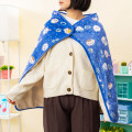 Japan Chiikawa 3way Warm Blanket - Characters Constellation Navy - 2
