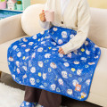 Japan Chiikawa 3way Warm Blanket - Characters Constellation Navy - 4