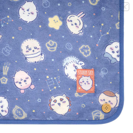 Japan Chiikawa 3way Warm Blanket - Characters Constellation Navy - 7