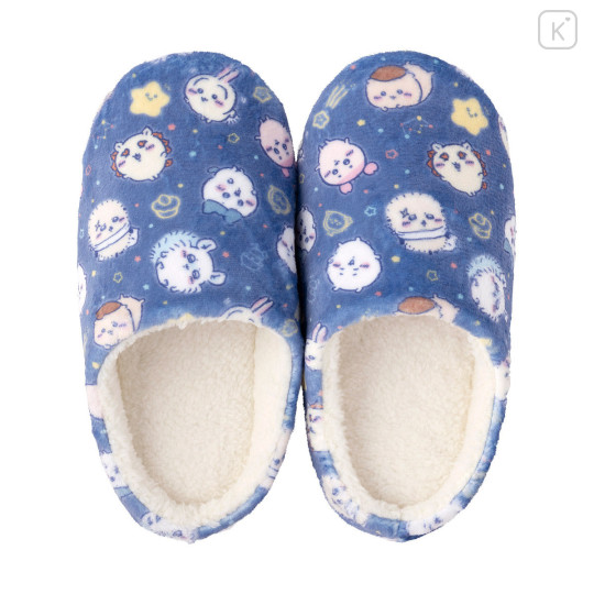 Japan Chiikawa Warm Large Slippers - Characters Constellation Navy - 1