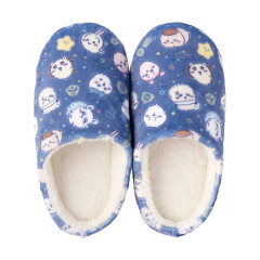 Japan Chiikawa Warm Large Slippers - Characters Constellation Navy