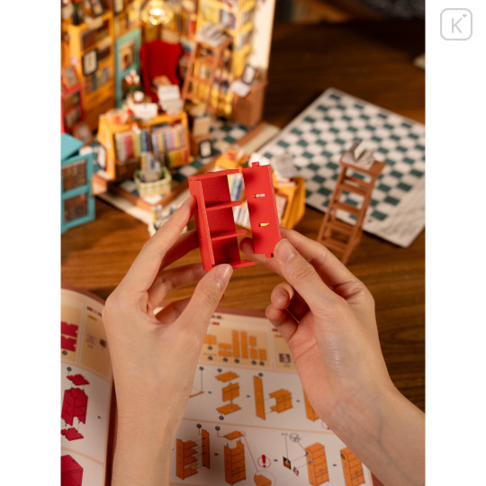 Japan DIY Miniature House Set - Art Book Store Rolife - 6