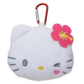 Japan Sanrio Face-shaped Pouch with Carabiner - Hello Kitty : Y2K - 1