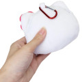 Japan Sanrio Face-shaped Pouch with Carabiner - Hello Kitty : Y2K - 2