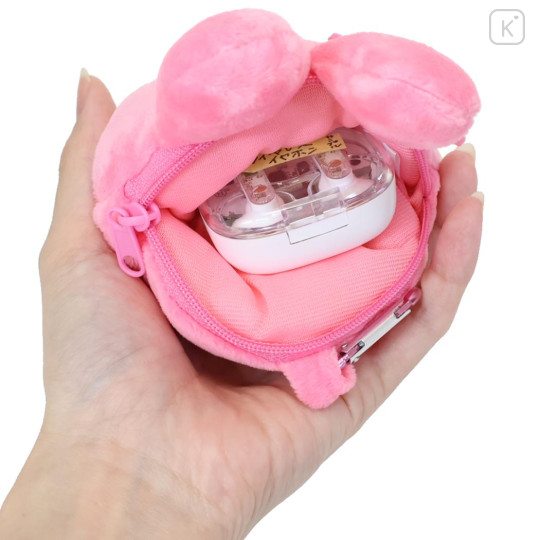 Japan Sanrio Face-shaped Pouch with Carabiner - My Melody : Y2K - 3