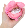 Japan Sanrio Face-shaped Pouch with Carabiner - My Melody : Y2K - 3