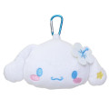Japan Sanrio Face-shaped Pouch with Carabiner - Cinnamoroll : Y2K - 1