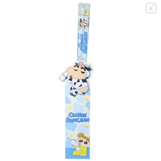 Japan Crayon Shin-chan Clear Chopsticks 23cm - Shinnosuke Nohara : Cow - 1