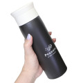 Japan Peanuts Insulated Stainless Steel Water Bottle 500ml - Snoopy : Black Charlie - 2