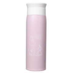 Japan Moomin Insulated Stainless Steel Water Bottle 500ml - Little My & Moomintroll : Pink