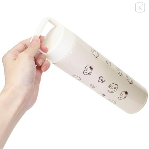 Japan Peanuts Insulated Stainless Steel Water Bottle 550ml - Snoopy : Beige Charlie - 2