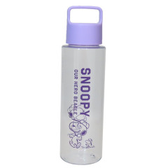 Japan Peanuts Reusable Clear Water Bottle 500ml - Snoopy & Woodstock : Purple