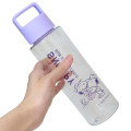 Japan Peanuts Reusable Clear Water Bottle 500ml - Snoopy & Woodstock : Purple - 2