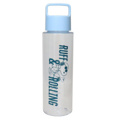 Japan Peanuts Reusable Clear Water Bottle 500ml - Snoopy & Woodstock : Light Blue Joe Cool