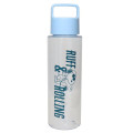 Japan Peanuts Reusable Clear Water Bottle 500ml - Snoopy & Woodstock : Light Blue Joe Cool - 1