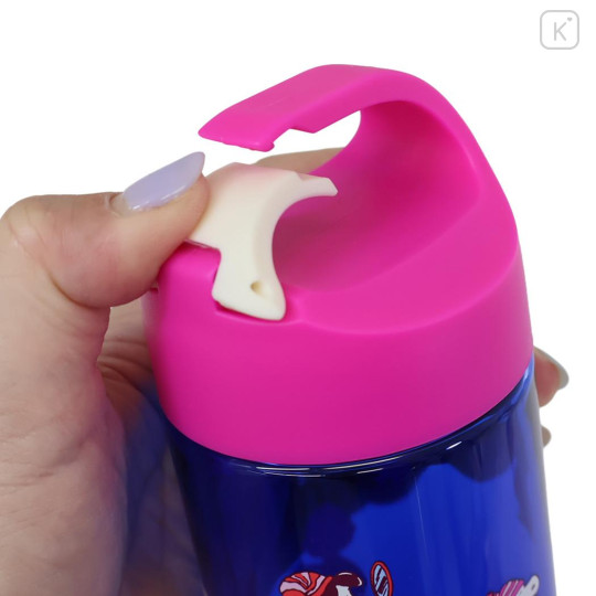 Japan Peanuts Reusable Clear Water Bottle 540ml - Snoopy : Winter Blue Pink - 3