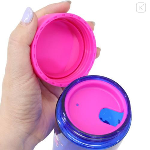 Japan Peanuts Reusable Clear Water Bottle 540ml - Snoopy : Winter Blue Pink - 4