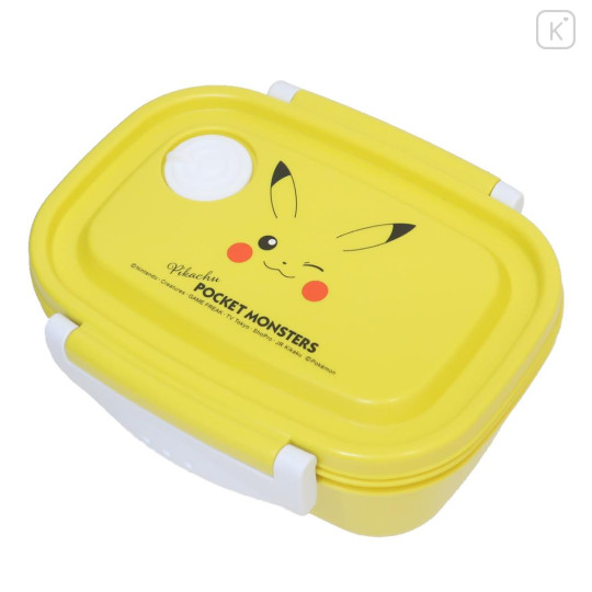 Japan Pokemon Bento Lunch Box 430ml - Pikachu : Wink Yellow - 1