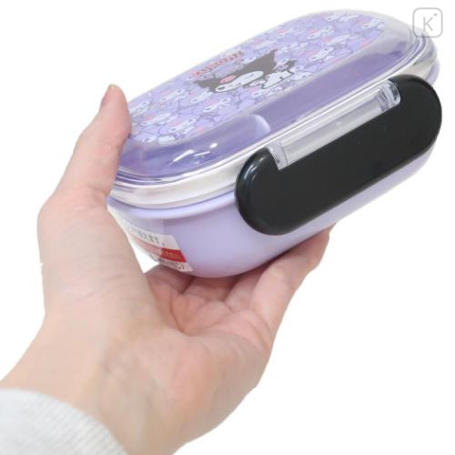 Japan Sanrio Bento Lunch Box 270ml - Kuromi : Baku Purple Black - 4
