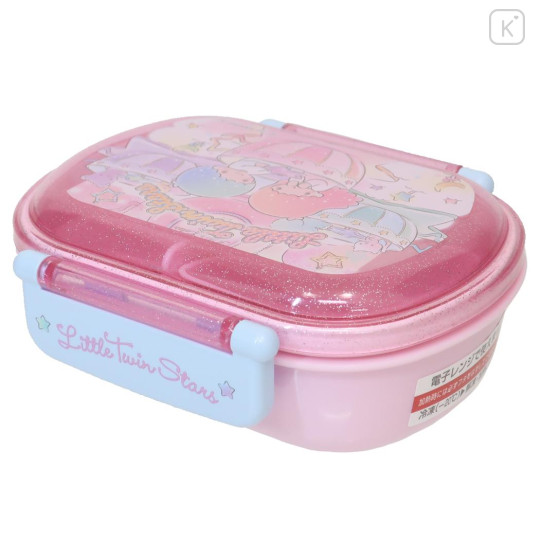 Japan Sanrio Bento Lunch Box 360ml - Little Twin Stars : Cup Amusement Ride Pink - 2